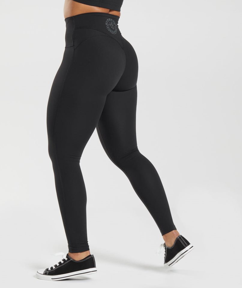 Women's Gymshark Legacy Leggings Black | CA 1875ND